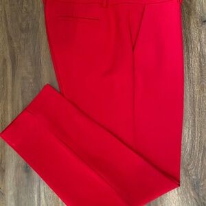 Talbots Hampshire Ankle Red Women's Dress Pants Size 12